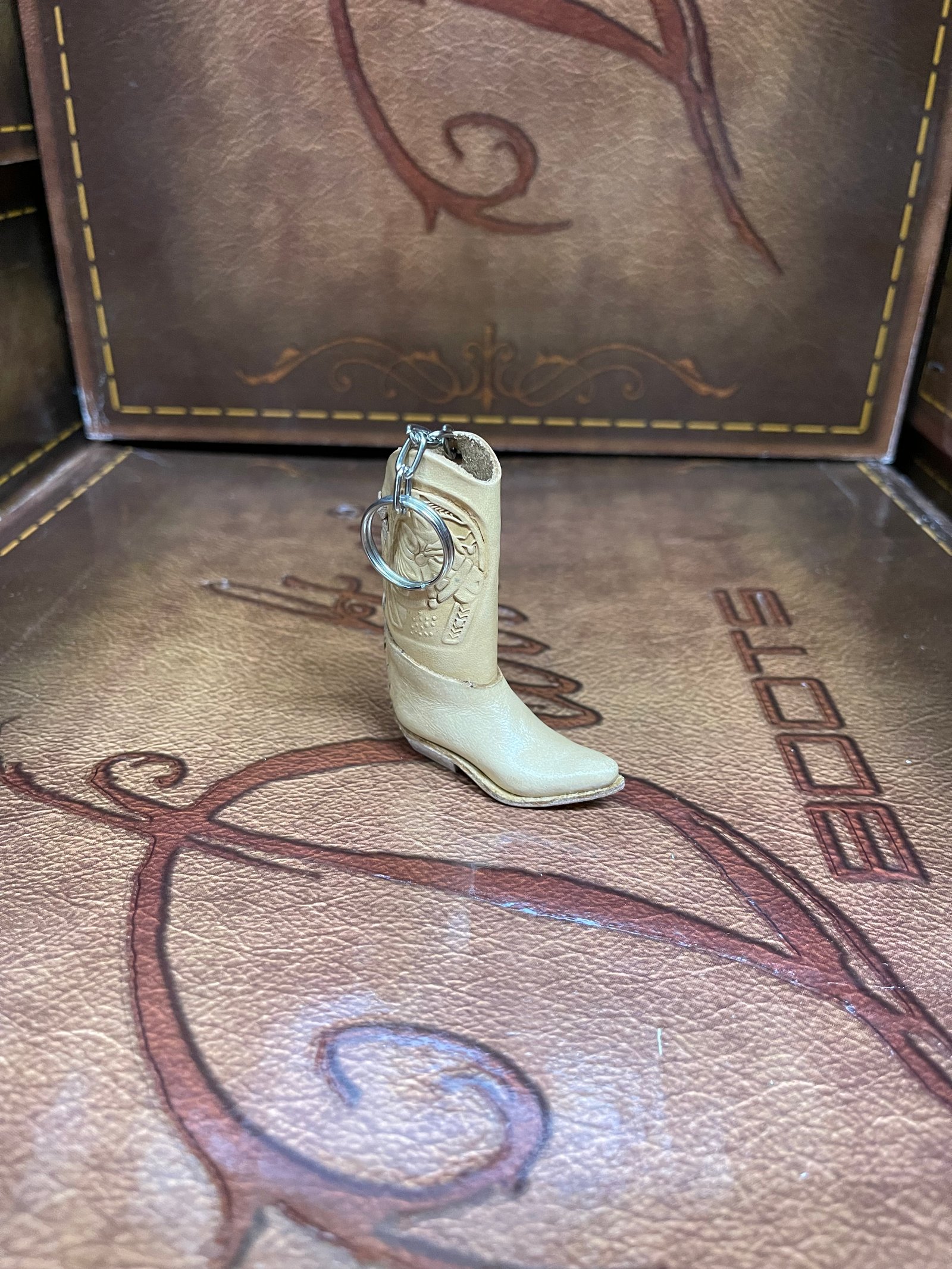 Leather Cowboy Boot Natural